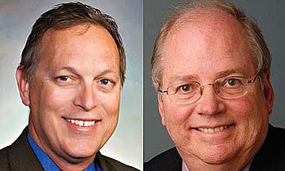 Senate President Andy Biggs and House Speaker Andy Tobin, both Republicans, are going through some political back-and-forth on the state budget.