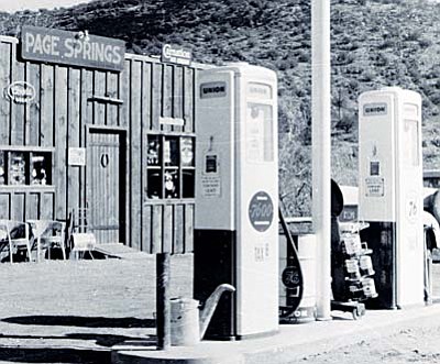 In the 1950s, Jim Page established the Page Springs Store & Gas Station, which is now a restaurant called Up the Creek Grill, on the same ranch land.  Courtesy photo