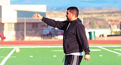 Head coach Calvin Behlow is in his second year as head coach. Behlow previously was an assistant for seven years. VVN/Derek Evans