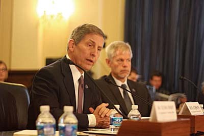 Sloan Gibson, deputy secretary of the Department of Veterans Affairs, told House lawmakers the agency is making progress on firing poorly performing workers. (Cronkite News photo by Camaron Stevenson)