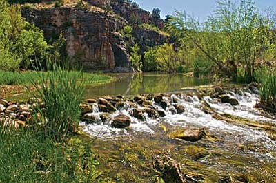 Bear Siding, a popular recreation spot on the upper Verde River, may be dry by 2110.<br /><br /><!-- 1upcrlf2 -->Gary Beverly photo