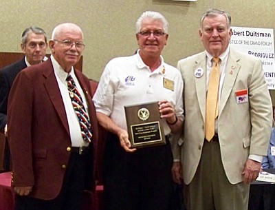 The award was presented by the State of Arizona President, Jack Lawrence and National President of the Organization Ronald Hicks. 
