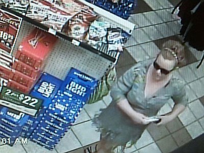 The suspect was seen in surveillance photos taken June 9 in the Sedona area. She was with suspect Meissa L. Lomeli, who is already in custody.