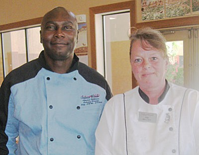Sedona Winds Retirement Chef Abraham Williams & Pastry Chef Anja Herrman