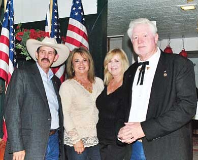 Photo/Toni Wyatt<br>

Williams Own fundraiser organizers include (from left) Williams Mayor John Moore, Cheryl Pearson, Susan Tamulevich and Danny Harness. Proceeds from the dinner/theater fundraiser will build a veterans’ memorial in the future. Harness said the sold out event was a success, with people leaving with tears in their eyes. The group is planning future fundraisers. Harness extends thanks to all the individuals and civic groups that supported the event.