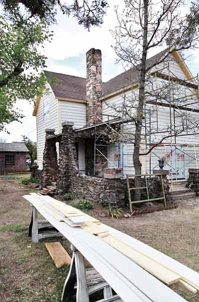 The house on the corner of Sixth Street and Grant Avenue in Williams is currently undergoing extensive renovation. Ryan Williams/WGCN