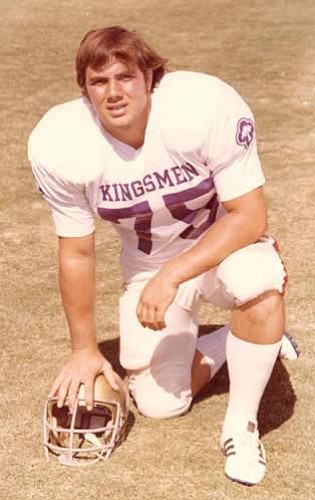 Defensive lineman Tad Wygal back in his playing days circa 1982. Photo courtesy of CLU