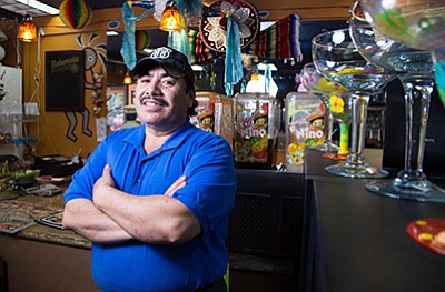 The Fiesta Grill’s Martin Rodriguez stands in the dining room of his restaurant. Ryan Williams/WGCN
