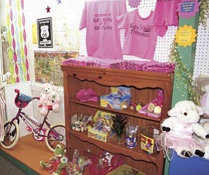 Karen Butler, owner of Nana’s Toy Box in Williams, said she will donate 10 percent of her proceeds during Friday night’s mixer to the Williams Food Bank.