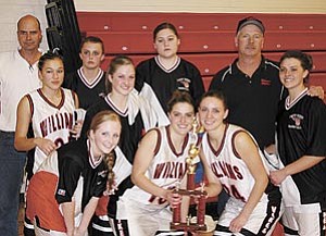 The girls came away with a second place victory during the recent Tonopah Valley Tournament held near Phoenix Dec. 27-29. The Vikings boys also came in second to end the tournament.