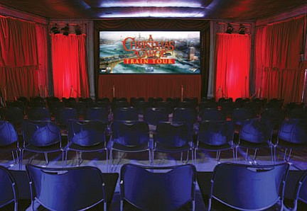 <br>Image courtesy of Disney<br>
An inflatable theater is expected to be put into place Thursday to prepare for the arrival of 'Disney's Christmas Carol' train on Friday.