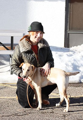 <br>Ryan Williams/WGCN<br>
Clara Beard of Clara's Dog Walking Services.