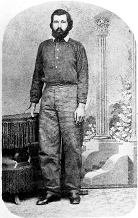 John Benjamin Townsend, half-Cherokee, ex-Confederate Agua Fria Valley rancher killed by Apaches in 1873. Fort Whipple, Prescott, Arizona, 1871.