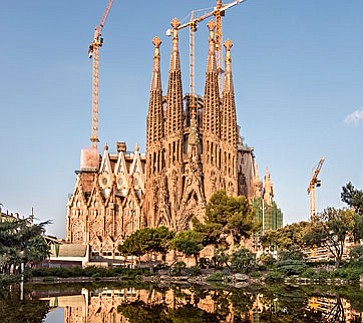 Construction of Barcelona’s Sagrada Familia church began in 1882, and hopes are that it will be finally completed in 2026 – 100 years after the death of architect Antoni Gaudi.
