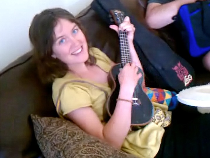 I asked her about the ukulele on the couch next to her. What she did next surprised me.