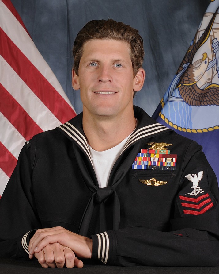 U.S. Navy file photo of Special Warfare Operator 1st Class Charles Keating IV, 31, of San Diego. 