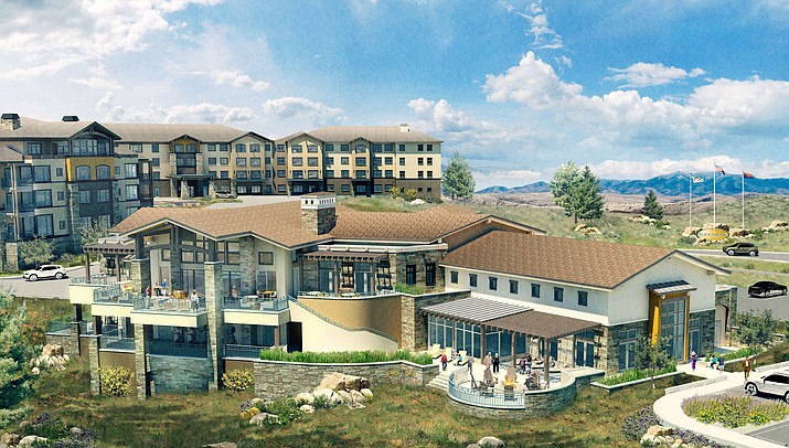 Rendering of Touchmark Clubhouse.