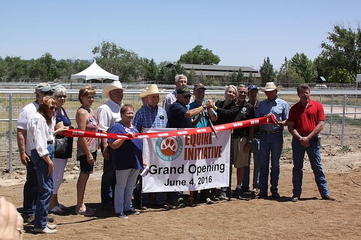 Yavapai County Board of Supervisors, Chino Valley Town Council, Chamber of Commerce and nearly 200 supporters joined the YHS Board of Directors and staff in launching the YHS Equine Center. In addition to equine rescue, rehabilitation and adoption services, the Center also provides enhanced animal control support for any species in need.