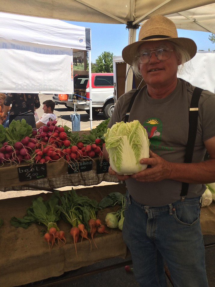 Farmer Cory Rade of Whipstone Farm in Paulden has been a regular Farmers Market vendor since the market first started in 1997. 