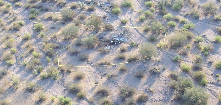 The site of the crash.