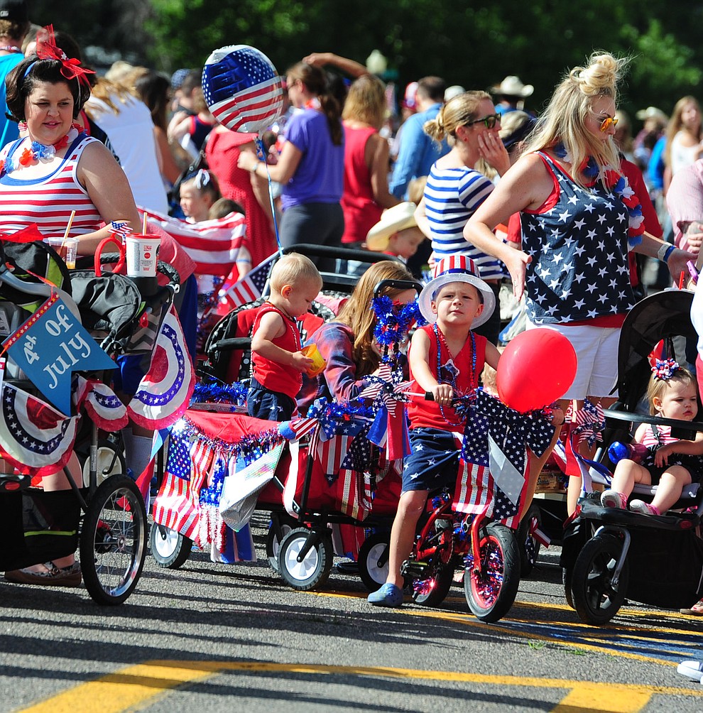 The children are ready for the 75th annual Kiwanis Kiddie Parade through downtown Prescott Friday morning. (Les Stukenberg/The Daily Courier)