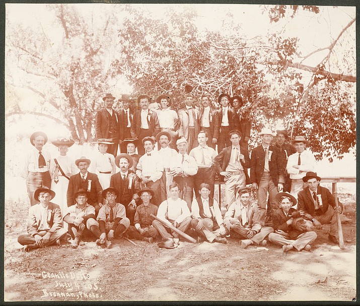 Miner’s Union at Granite Dells, July 4, 1905.