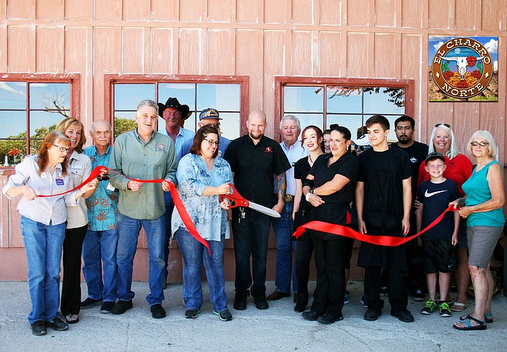 Both candidates for mayor in Chino Valley, Darryl Croft and Robert McCaullay, and County Supervisor Craig Brown  attended the Chamber of Commerce’s ribbon cutting event for El Charro Norte restaurant last week.