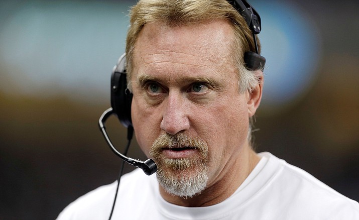 Green Bay Packers outside linebackers coach Kevin Greene watches during a Nov. 18, 2012, NFL football game against the Detroit Lions in Detroit. Greene will be inducted to the Pro Football Hall of Fame in Canton, Ohio on Saturday, Aug. 6, 2016.