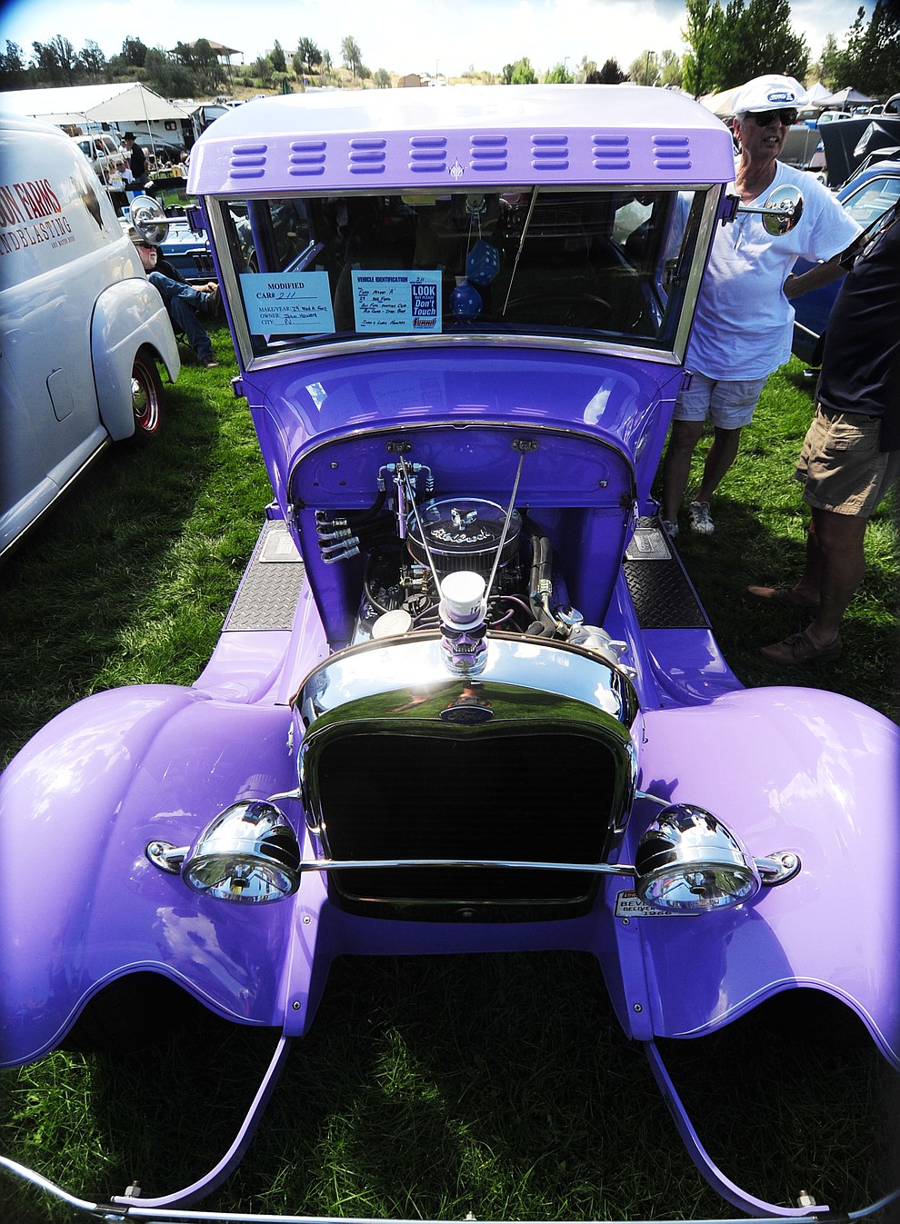 This 1929 Model A Ford is just one of hundreds of cars, trucks, and parts vendors at the 42nd Annual Prescott Antique Auto Club show at Watson Lake Park Saturday. The show continues all day on Sunday.  (Les Stukenberg/The Daily Courier)