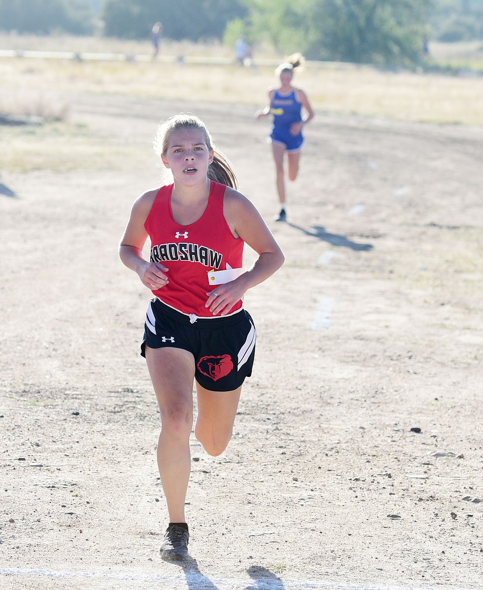 Bradshaw Mountain's Ann Zea finished second during the Yavapai County Cross Country meet at Embry Riddle Aeronautical University in Prescott Wednesday, October 19.