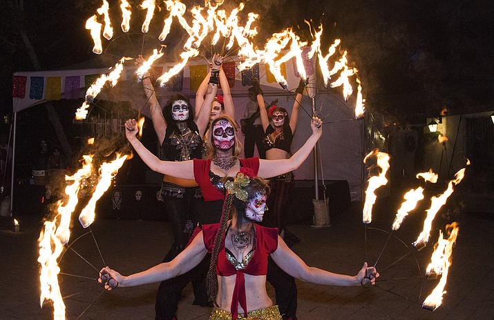 The Circus Farm Fire Dancers will provide dramatic performances accompanied by virtuoso guitarist Anthony Mazzella and the Old Souls.