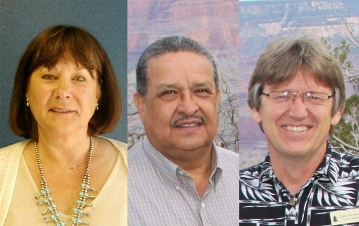 Councilor Al Montoya and Vice Mayor Becky Wirth retained their council seats. Appointed Mayor Craig Sanderson will become Tusayan’s first elected Mayor. Photos/Town of Tusayan, Grand Canyon Chamber of Commerce