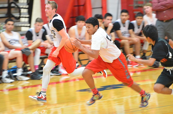 Look for this year’s Mingus boys basketball team to pick up where the Marauders left off in the second half of last season, by pushing the ball up the floor. (VVN/Vyto Starinskas)