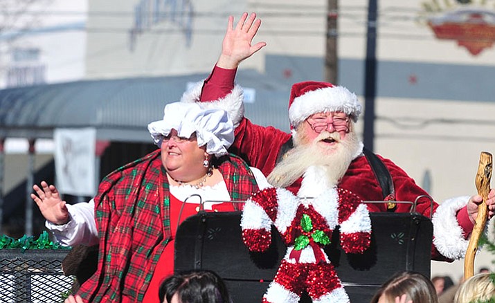 Santa and Mrs. Claus make an appearance in the 2015 Prescott Christmas Parade. This year’s parade is Dec. 3.