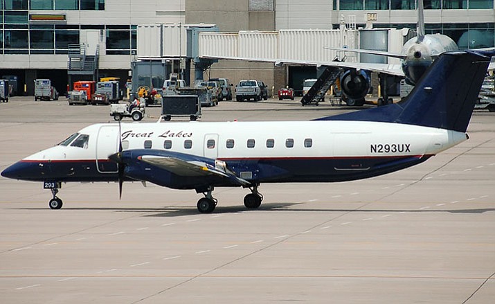 Great Lakes Airlines plans to introduce larger aircraft at the Prescott Municipal Airport beginning in December. The 30-seat Embraer EMB 120 Brasilia twin-turboprop commuter airliners will replace the nine-seat aircraft the airline has been using to serve the Prescott Airport.