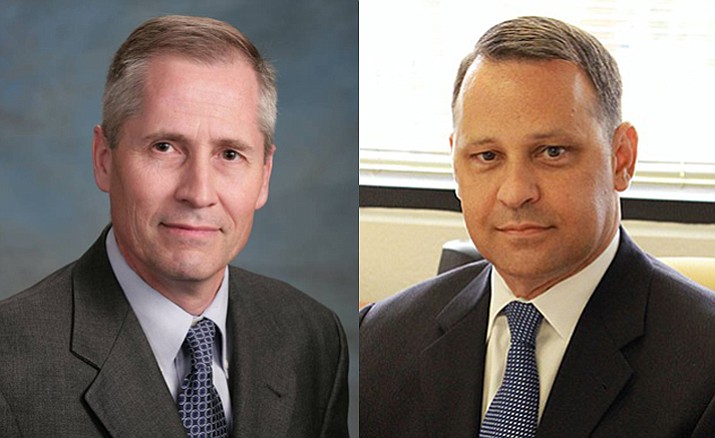 From left, Andrew Gould, 53, currently a judge on the state Court of Appeals, and John Lopez IV, 48, who is currently the state’s solicitor general, have been named to serve on the Arizona Supreme Court.
