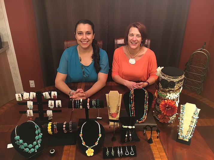 Chino Valley residents Ana Peabody and Lynn Lahti started their own jewelry making business. 