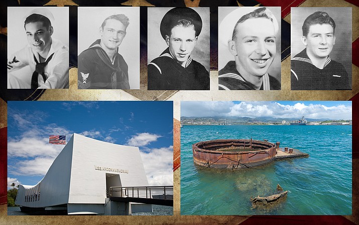 Lauren Bruner, Lou Conter, Lonnie Cook, Howard Kenton (Ken) Potts and Donald Stratton are the last remaining survivors of Japan’s Dec. 7, 1941 Pearl Harbor attack.