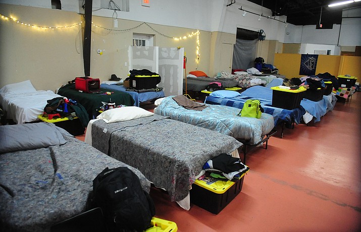 Beds wait for their residents at the Staggered Straight Homeless Shelter on Madison Avenue Avenue in Prescott Thursday, December 15. (Les Stukenberg/The Daily Courier)