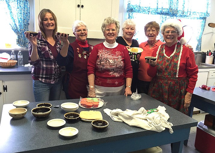 Volunteers from the Williams Methodist Church and Sisters in Spirit partner to provide a soup luncheon for women in Williams. 