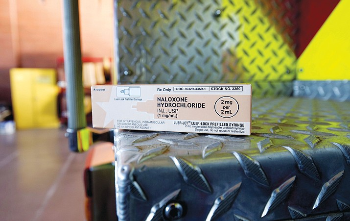 In May, Arizona Gov. Doug Ducey signed a bill into law that allows pharmacists to dispense naloxone, an anti-overdose medication, without a prescription to anyone who can help the person overdosing. Before House Bill 2355, only first responders and medical providers could administer it. (Photo by Ryan Dent/Cronkite News)
