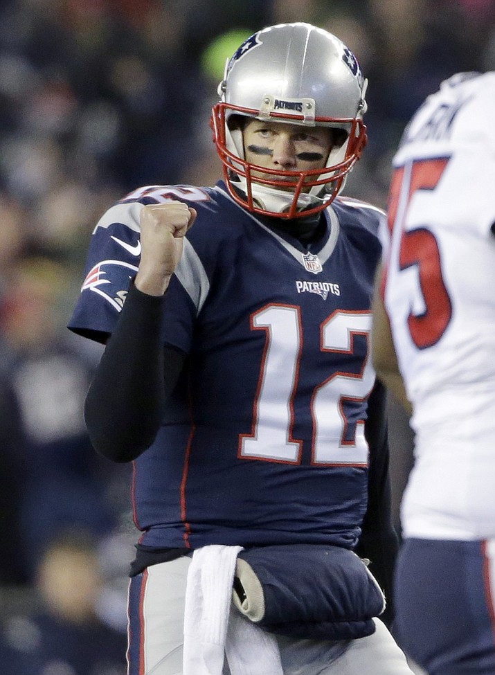 New England quarterback Tom Brady leads his team into this weekend’s AFC title game against the Pittsburgh Steelers. (AP Photo)