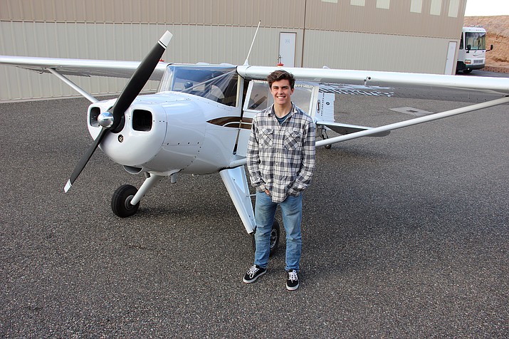 Paul Kinach, 16, recently performed his first solo flight as a student pilot in his parents’ completely restored 1948 Luscombe 8E.