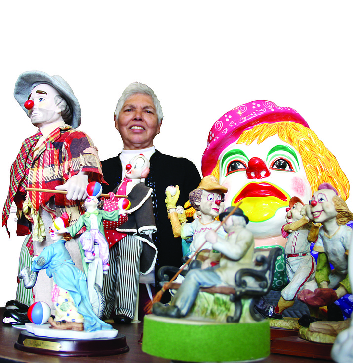 Silvia Martinez owns an extensive collection of clown paraphernalia. Last time she checked, she owned more than 300 clown-related works of art.