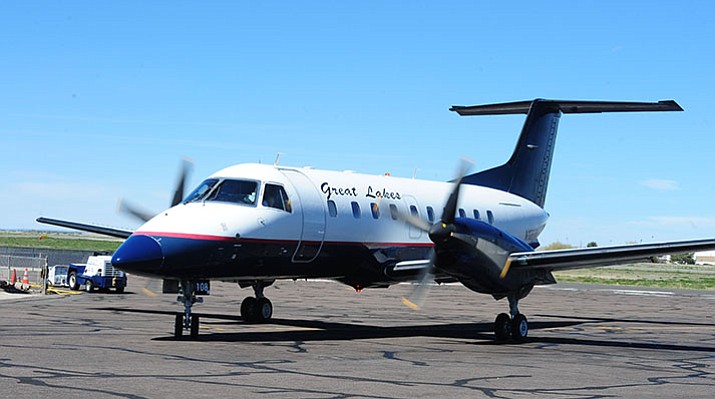 A Great Lakes Airline flight to Los Angeles leaves Thursday, April 5 from Prescott's Ernest A. Love Field.