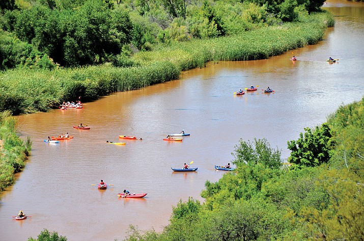 Field trips highlight the Verde River Watershed’s recreation, ecology, hydrology, restoration, wildlife, and community. Trips will take participants from the Verde River headwaters in Prescott, and throughout the watershed on the Verde Valley Railroad in Perkinsville, on guided tours of Oak Creek Canyon and Fossil Creek, and on a kayak trip on the Verde River in Clarkdale. VVN/File photo