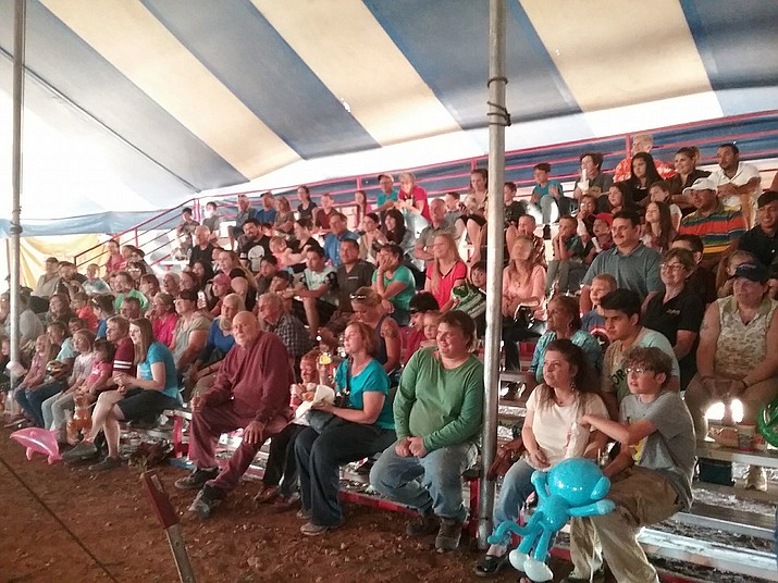 Paulden residents enjoy the circus that came to town last month. Numerous area businesses donated to help make the circus, which returns every other year, a success. 