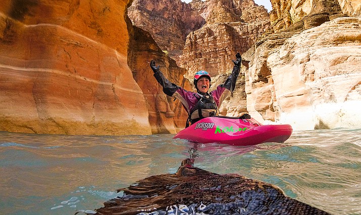 Abby Holcombe recently kayaked the lower Colorado River through the Grand Canyon with her family. Photo/Peter Holcombe