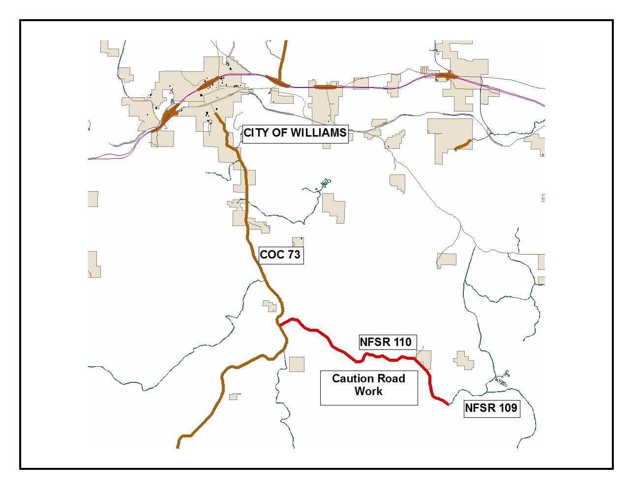 Road to Whitehorse Lake under repairs starting May 21 WilliamsGrand