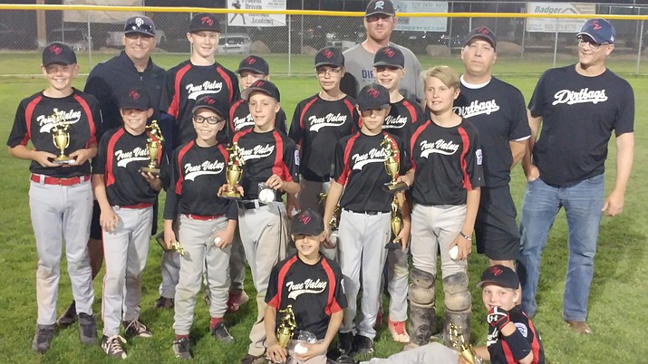 For the second time in the past three years on Wednesday, True Value won the Prescott Little League Majors City Championship Tournament. True Value defeated Prescott Orthodontics, 10-7, to advance to the Arizona District 10 Tournament of Champions June 2-4 in Chino Valley. (Doug Cook/Courier)